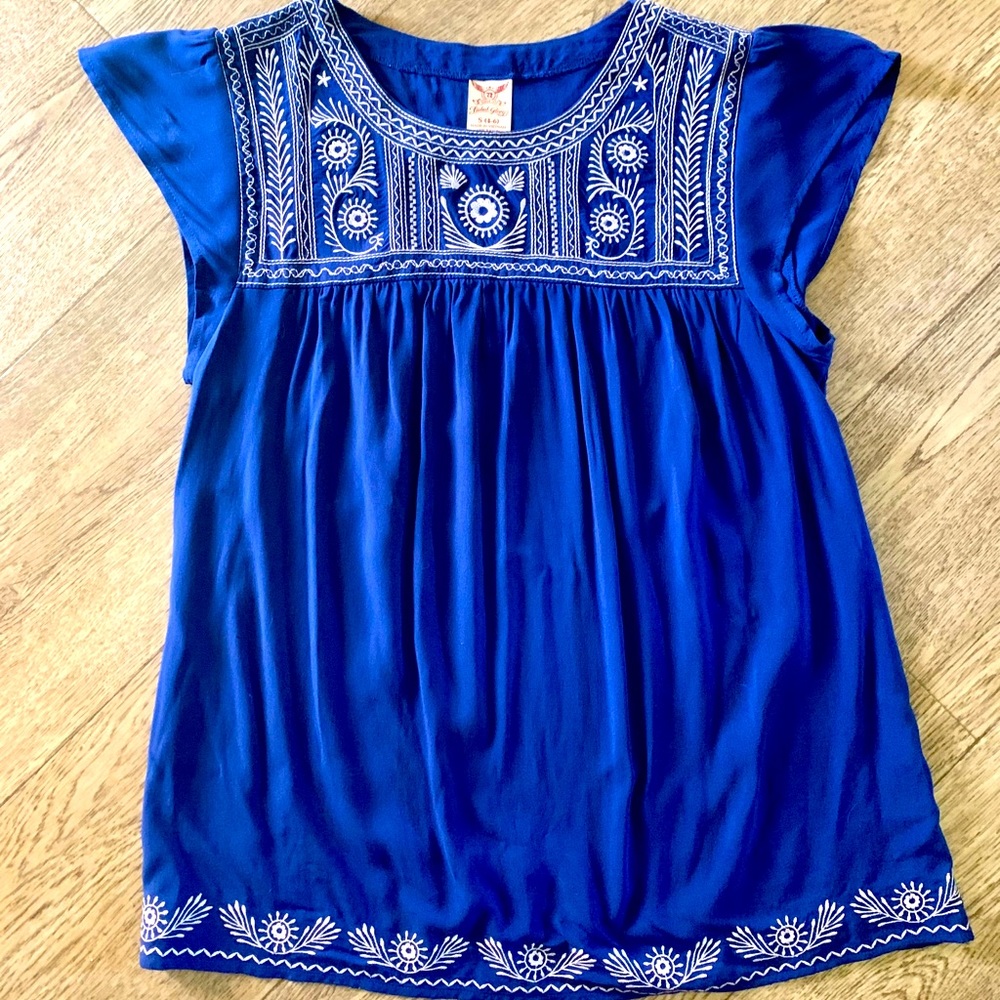Faded Glory royal blue chica top